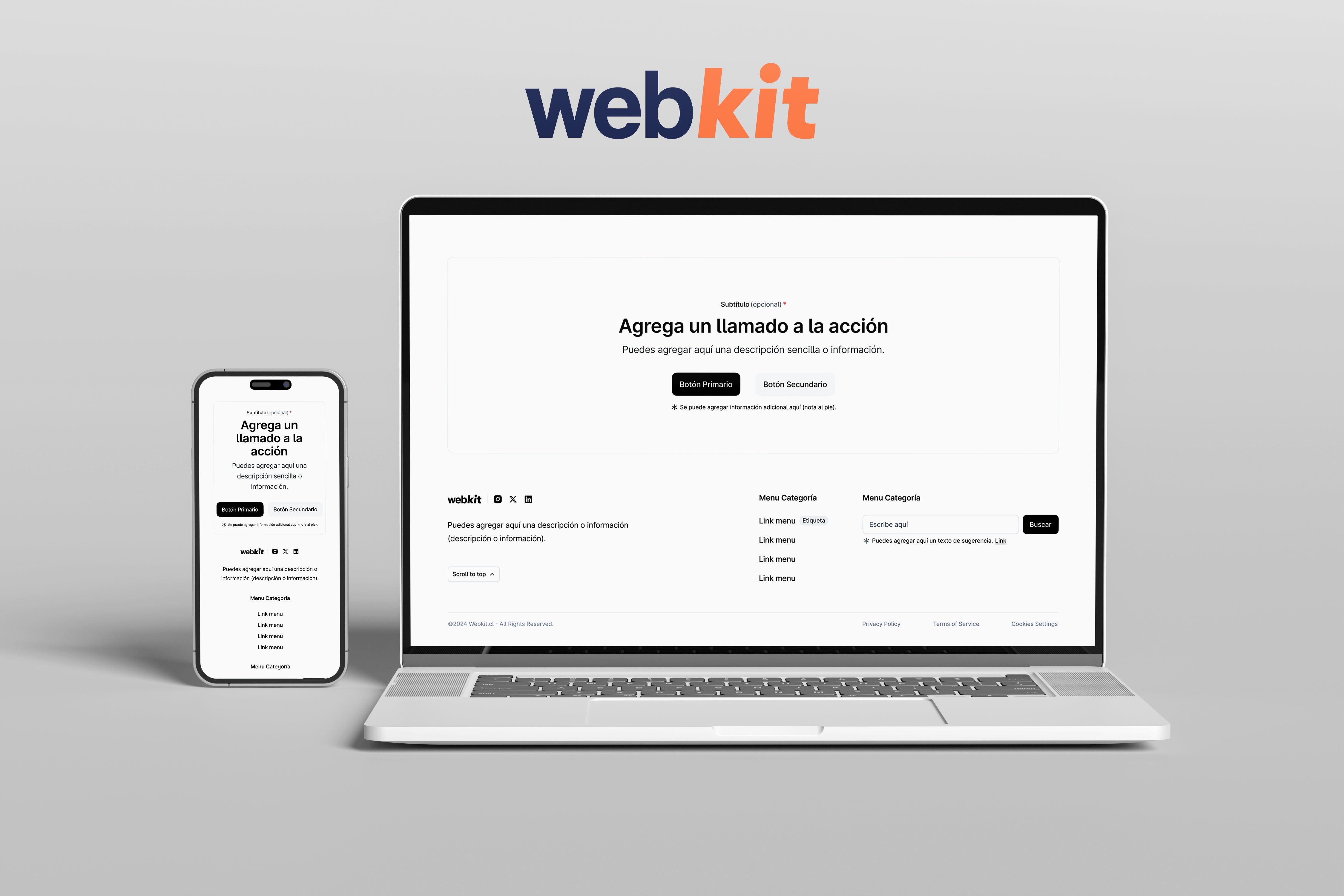 10 Footer para Desktop & Mobile en Figma