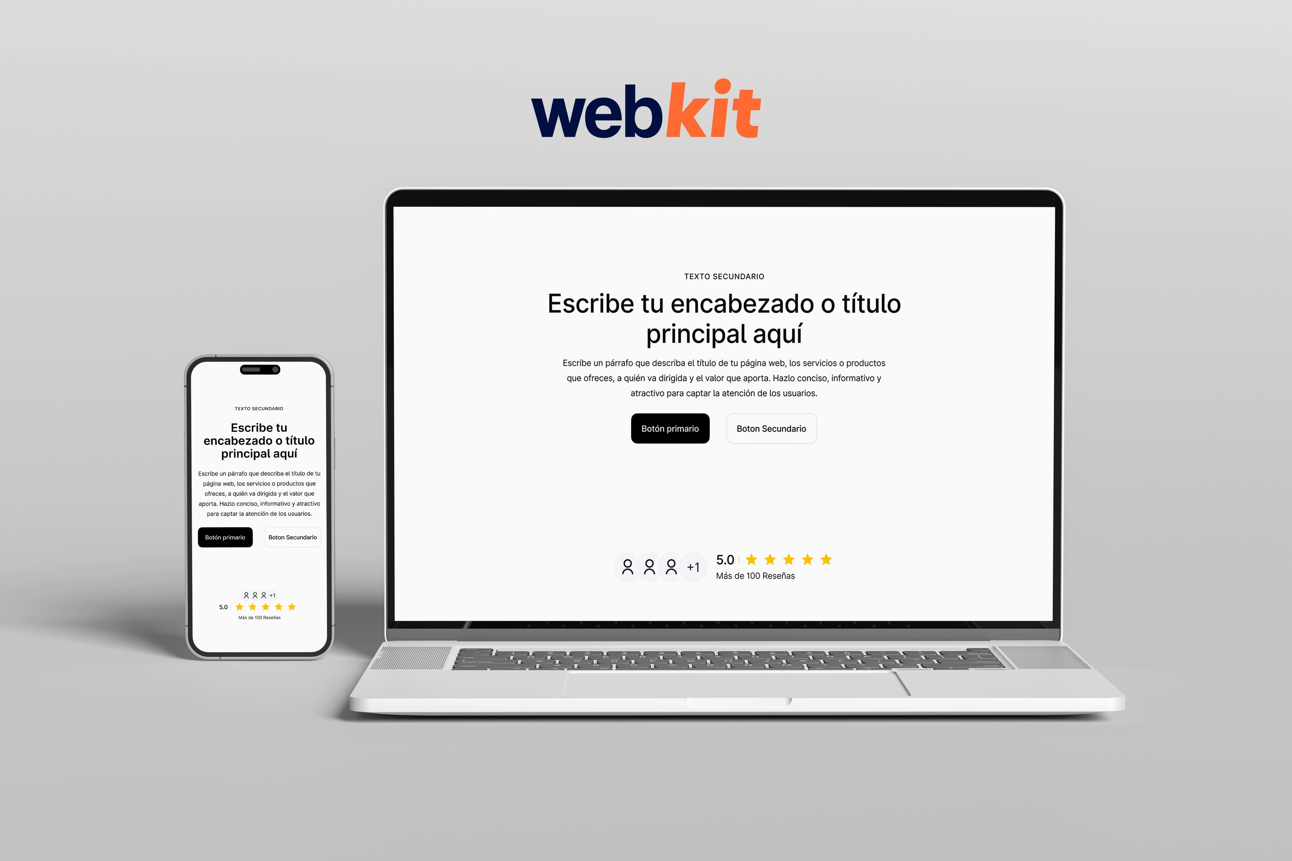 10 Headers para Desktop & Mobile en Figma